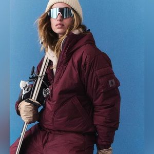 FP Movement Dew Point Ski Pullover Sz M in Oxblood worn once!